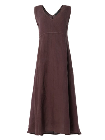 Linen Trapeze Dress in Tree Print - 3550907